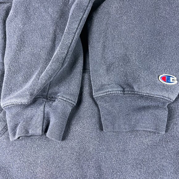 Champion Georgia Tech Yellow Jackets Sweatshirt Adult Large Blue Faded Hoodie - Picture 4 of 16